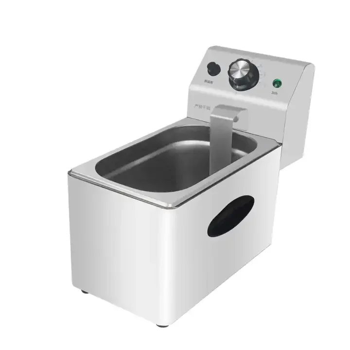 stainless single tank counter top electric commercial deep fryer electric deep fryer commercial for fast food restaurant