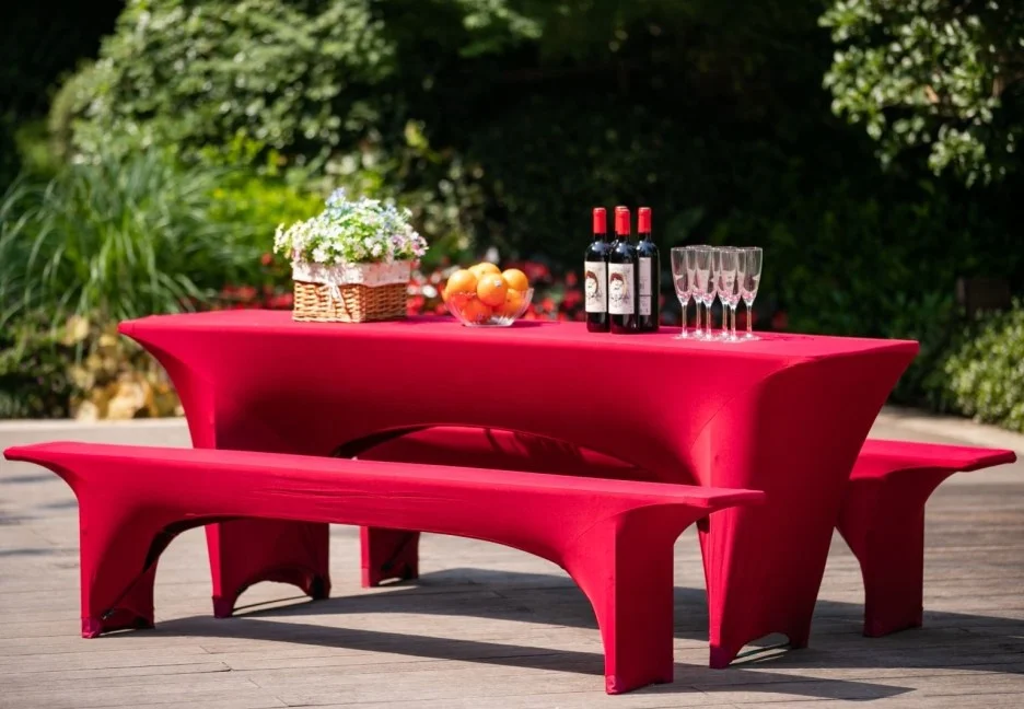 Biertischhusse Beer Garden Tent Cover Set 3 Pieces elegant stretch covers for beer table 50-70 x 220 beer benches