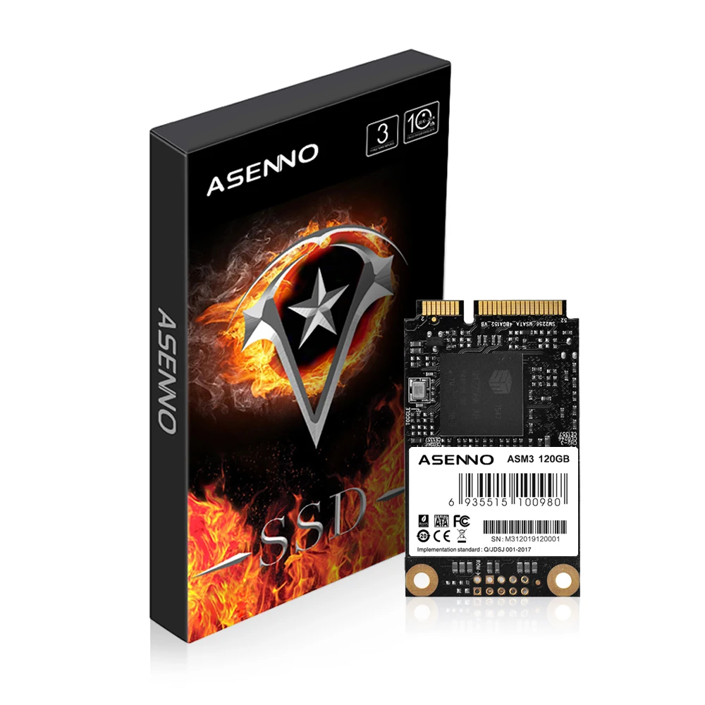 ASENNO SSD mini SATA 120GB 240GB 480GB 1T заводской высококачественный внутренний жесткий диск для компьютера