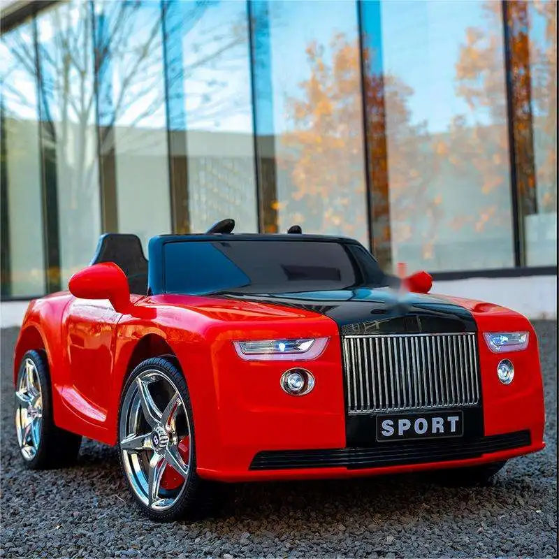 Factory sales high quality children remote control electric car double seat 12V battery electric ride-on car for kids to drive