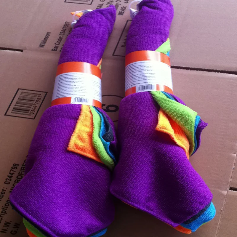 
Manufacturer Sale Polyester Polyamide Microfiber Fabric 5pcs Colorful Set Cleaning Cloth 