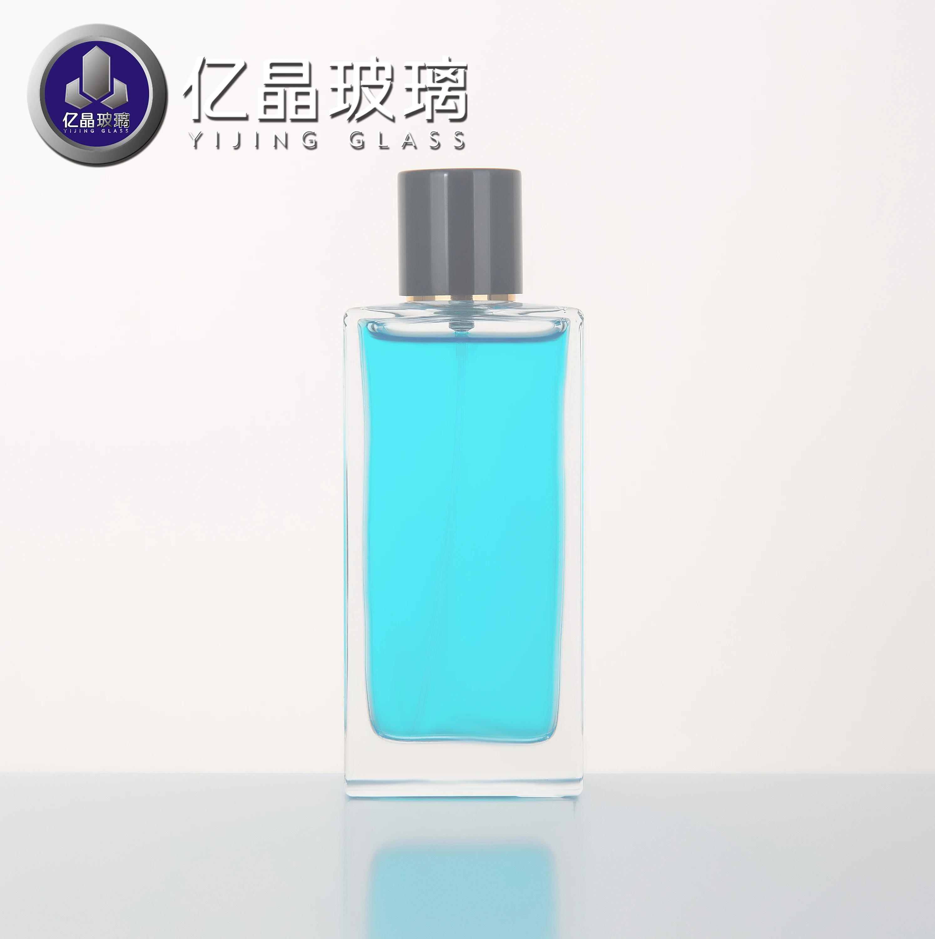 Wholesale perfume glass bottles cosmetic perfume glass packaging China export transparent frosted glass perfume bottles with lid