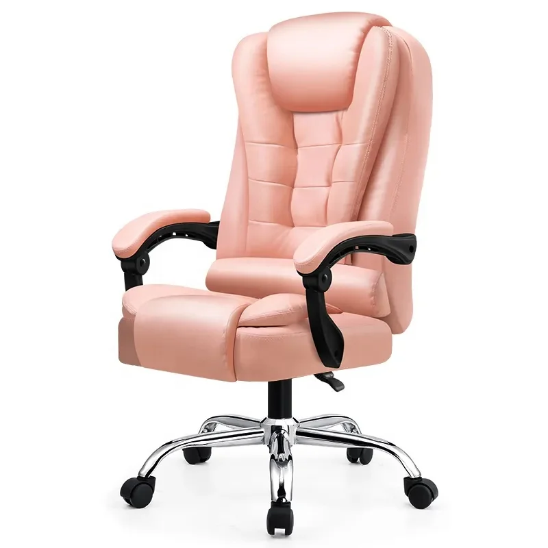 Factory Supply Modern India Leather Chair Boss Ergonomic Massage Gaming Chair Black Reclining Desk Office Chair with Footrest