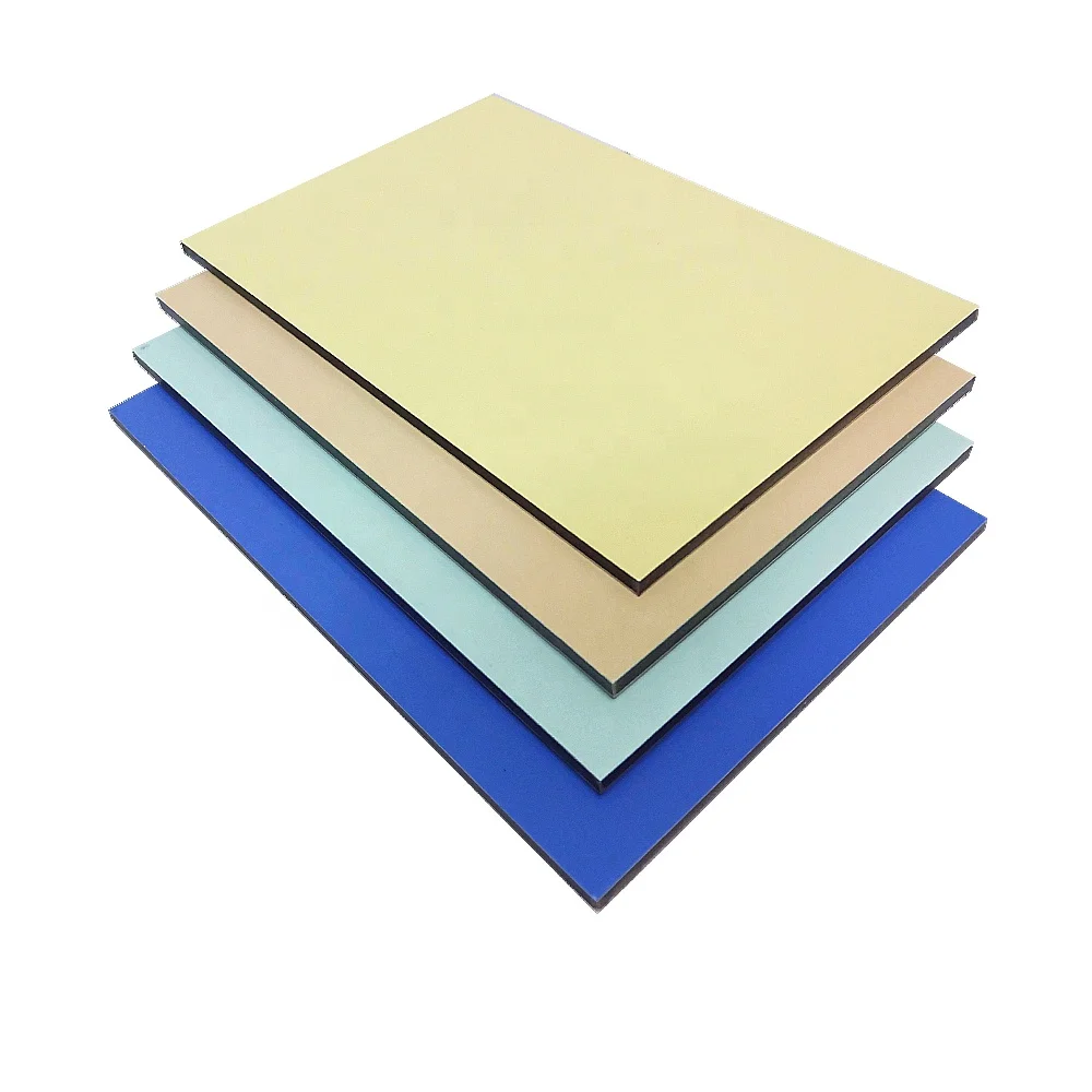 sandwich panel 5mm gold B1 fire proof PVDF PE unbroke core 4x8 acp