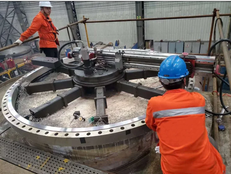 SFP2500 Id Mount Flange Facing  Repair Machine seal grove Pneumatic Portable Flange Facer machine