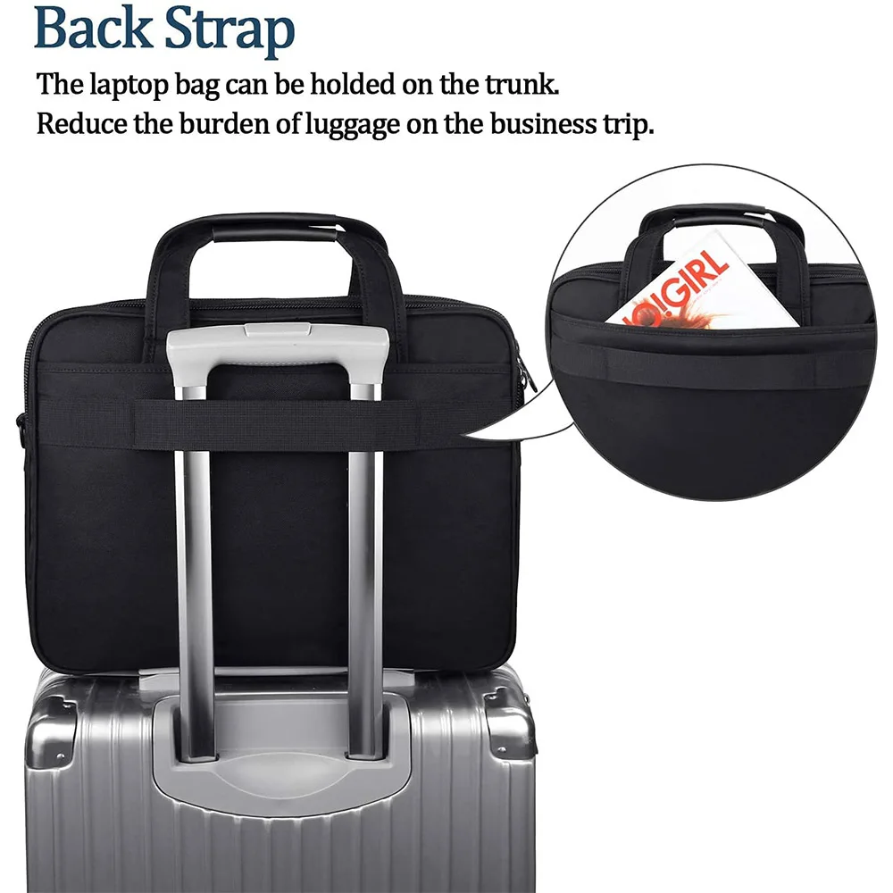 Лидер продаж многофункциональная деловая сумка для ноутбука 15 6 17 дюймов чехол из полиэстера портфель мужчин