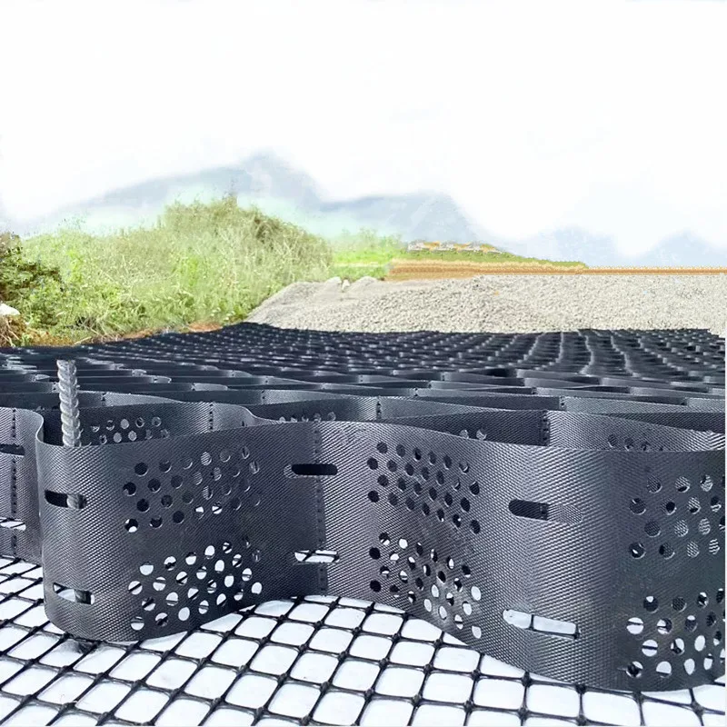 Plastic driveway gravel grid geocell for soil erosion geocell honeycomb gravel