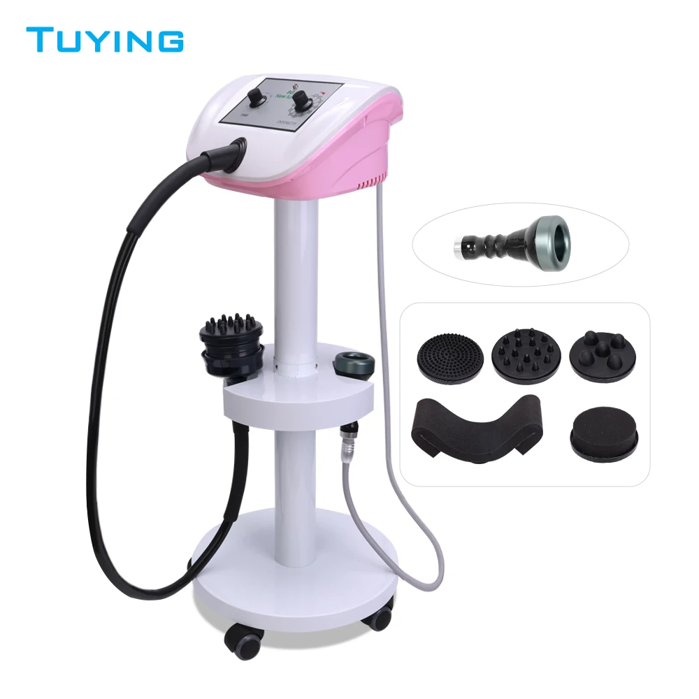 2024 2 in 1 pink G8 Vibration body Massage Vacuum Heating Slimming Machine with stand