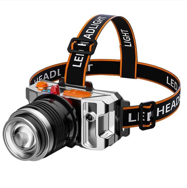 Factory Price LED Head lamp USB Rechargeable Battery Headlight Dimming Flashlight Lamps for Outdoor Camping Fishing