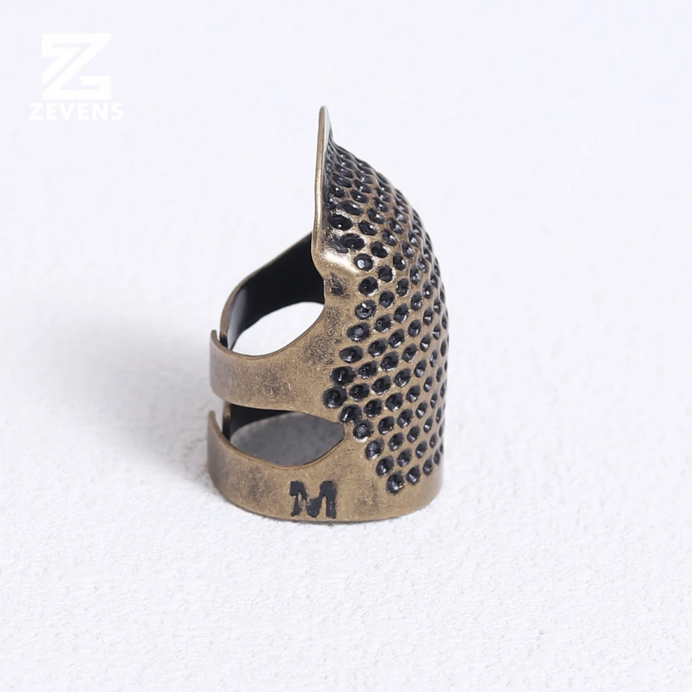 Household Hand Sewing Cross Stitch Thimble Machine Sewing Tool Adjustable Copper Thimble Finger Cot
