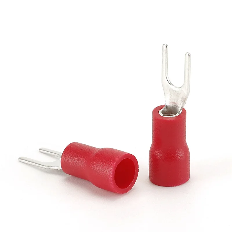 Fdd2-250 6.3mm Awg16-14 Fdd Wire Insulated Female Single Screw Electronic Terminal Cable Spade Crimp Connector