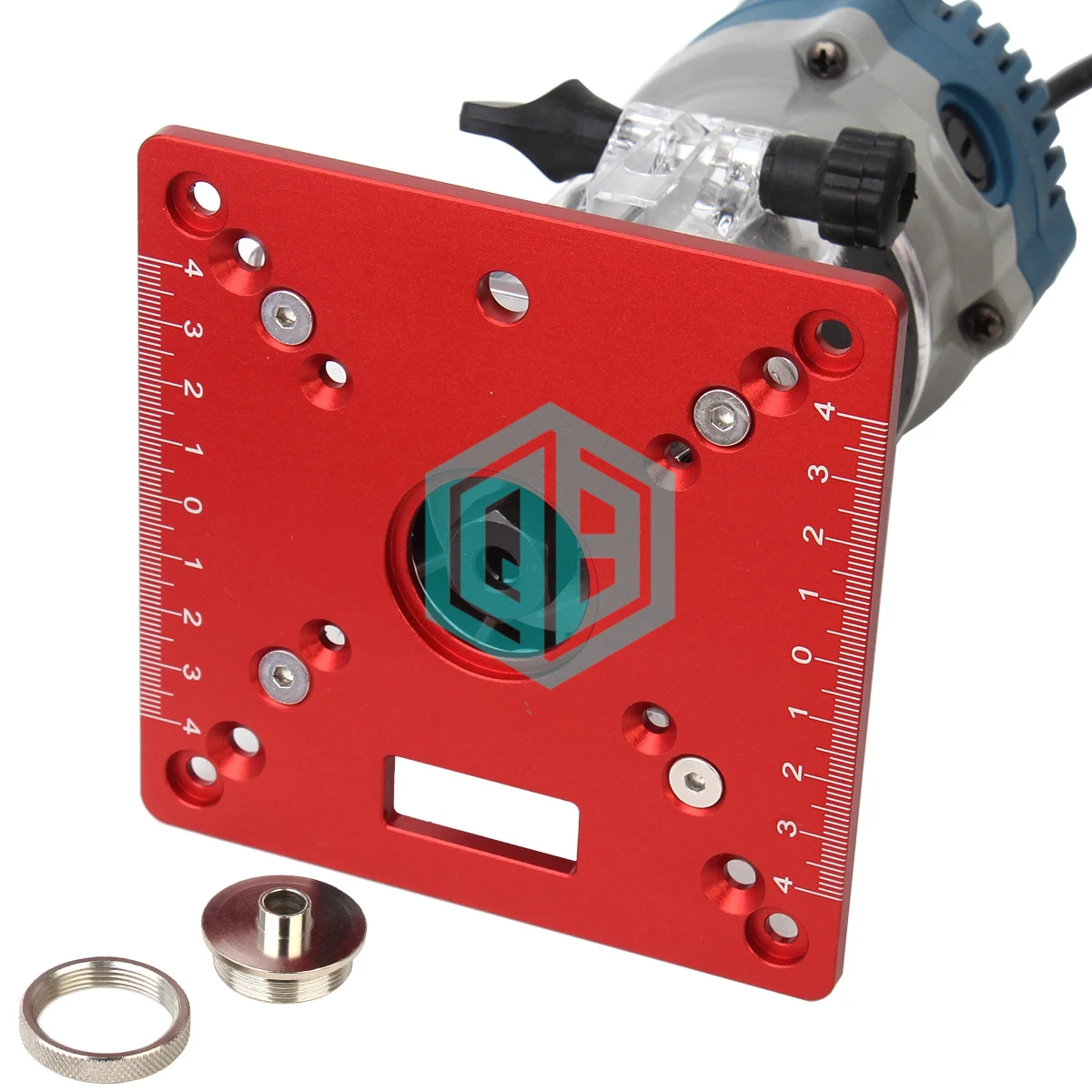 Multifunctional Aluminium Router Table Insert Plate Woodworking Trimmer Electric Wood Milling Flip Plate for DIY Working Benches