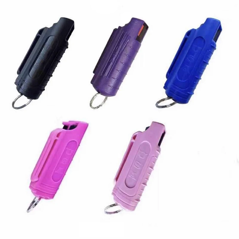 
 Лидер продаж 2021, брелок-спрей для самообороны, Женский комплект личной безопасности для выживания, спрей для перца, брелок для ключей, большой футляр, бутылка  