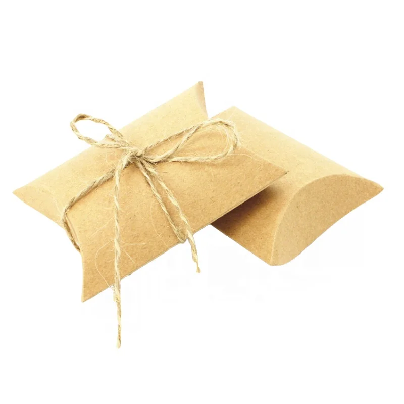 Manufacturer Die Cut Rigid Kraft Paper Packaging Pillow Gift Boxes Available Different Sizes Foil Specifications Leather