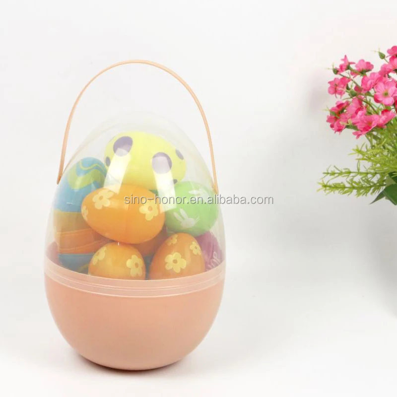 Красочное рекламное Дешевое Пластиковое гигантское пасхальное яйцо шоколада