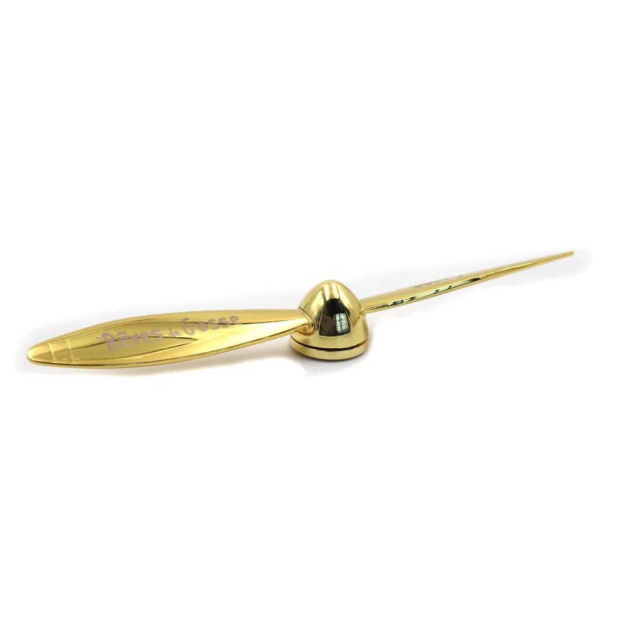 Souvenir Aviation Aircraft Gold Propeller Letter Opener
