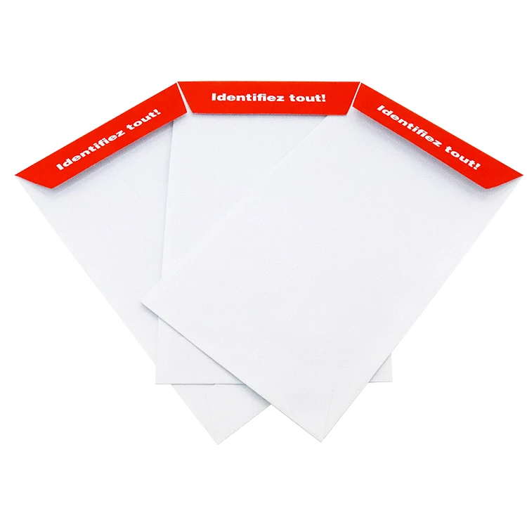 Wholesale Customize Paper Business Envelope File Shipping Envelope With PVC Single Window