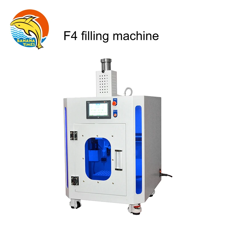 
Banana Times F4 automatic cbd 510 thread cartridge filling machine 1500pcs/ hour cbd vape filling 