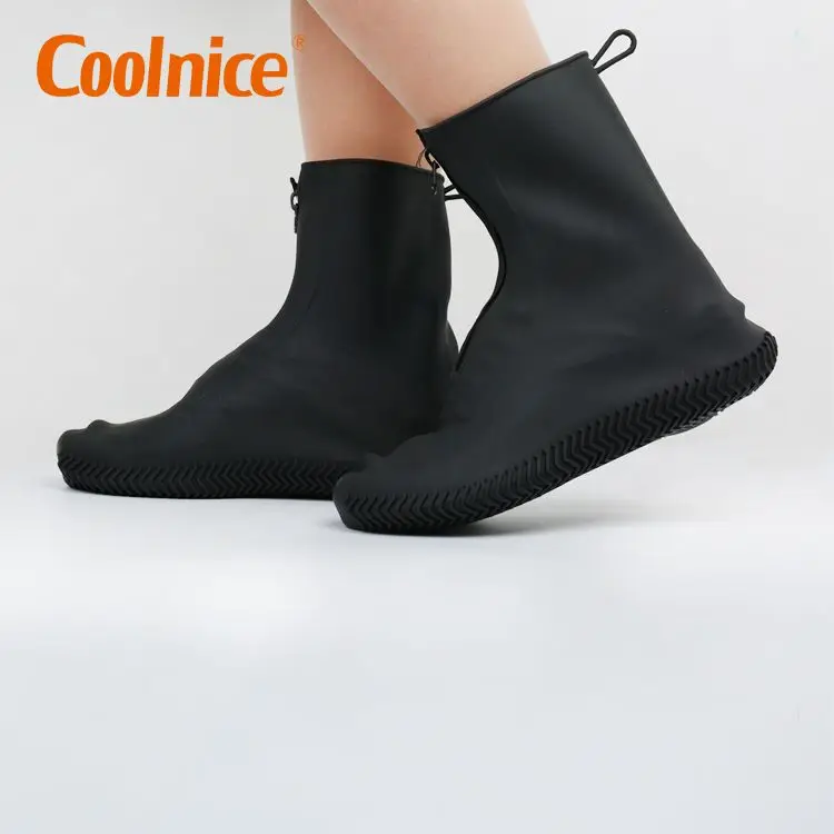 COOLNICE Silicon Protective Rain Shoes Anti-slip Reusable Rubber Waterproof Silicone Shoe Covers