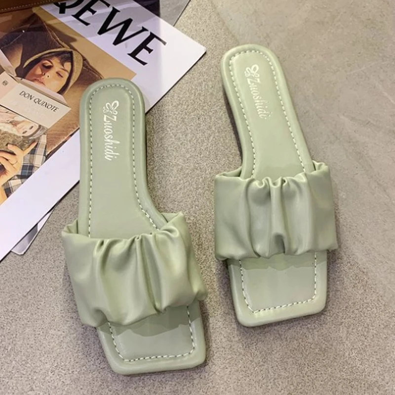 Wholesale Cheap Colourful Bow Slip On Flat Casual Womens Sandals