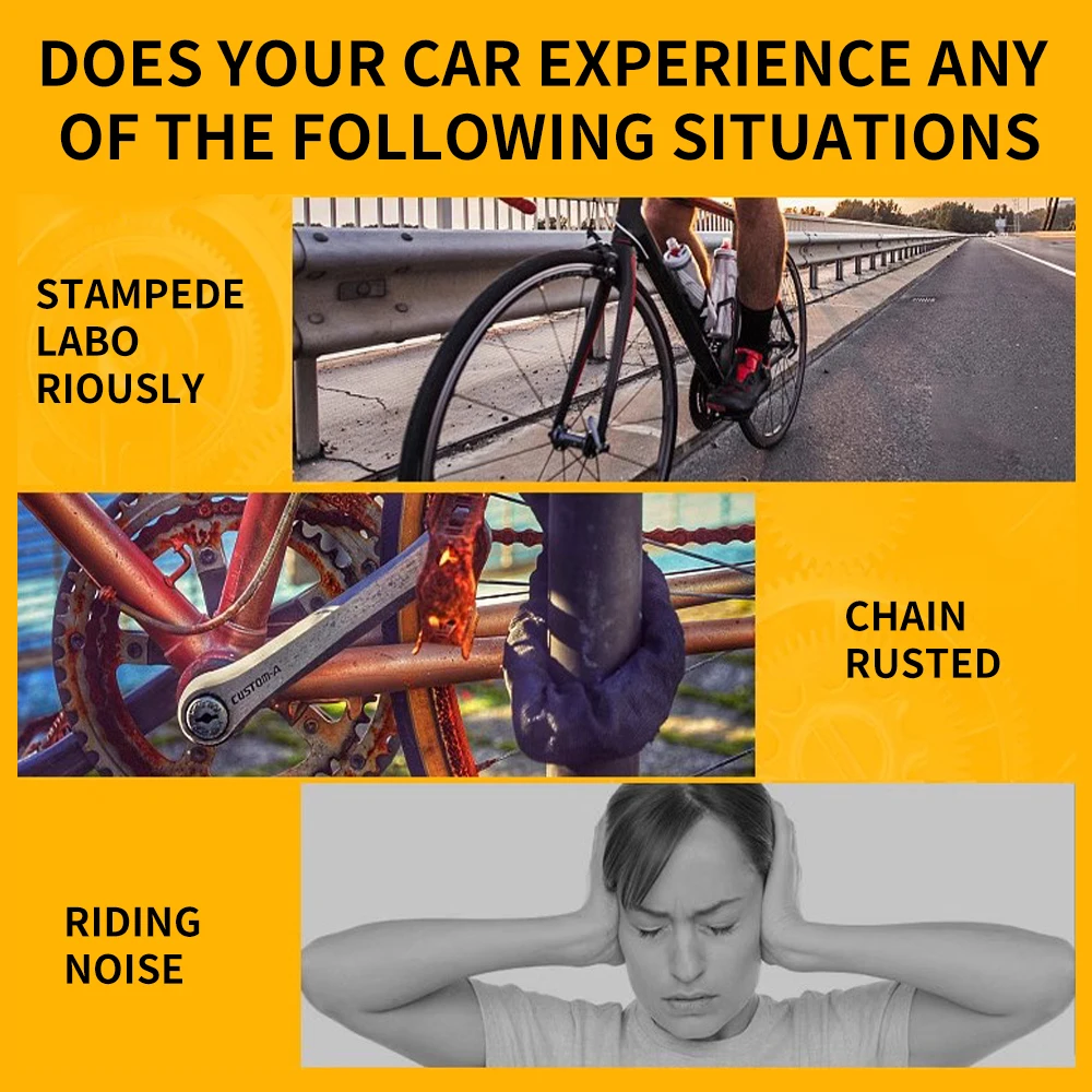Professional Quality Bicycle Wet Chain Oil Anti-Rust and Wear Resistance Convenient to Carry Bike Chain Lube