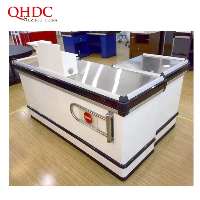 retail store supermarket  checkout counter cashier desks