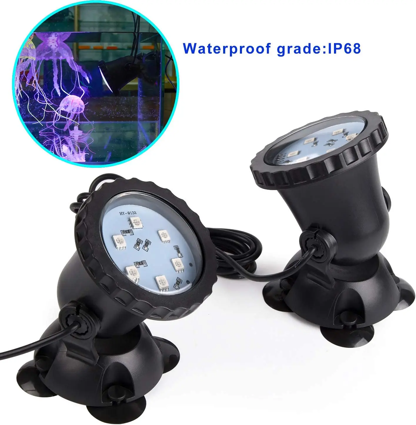 RGB SMD 5050 DC 12V Spotlight IP68 Waterproof Yard Pathway Decor Lamp LED Outdoor Landscape Lighting Garden Light 5W