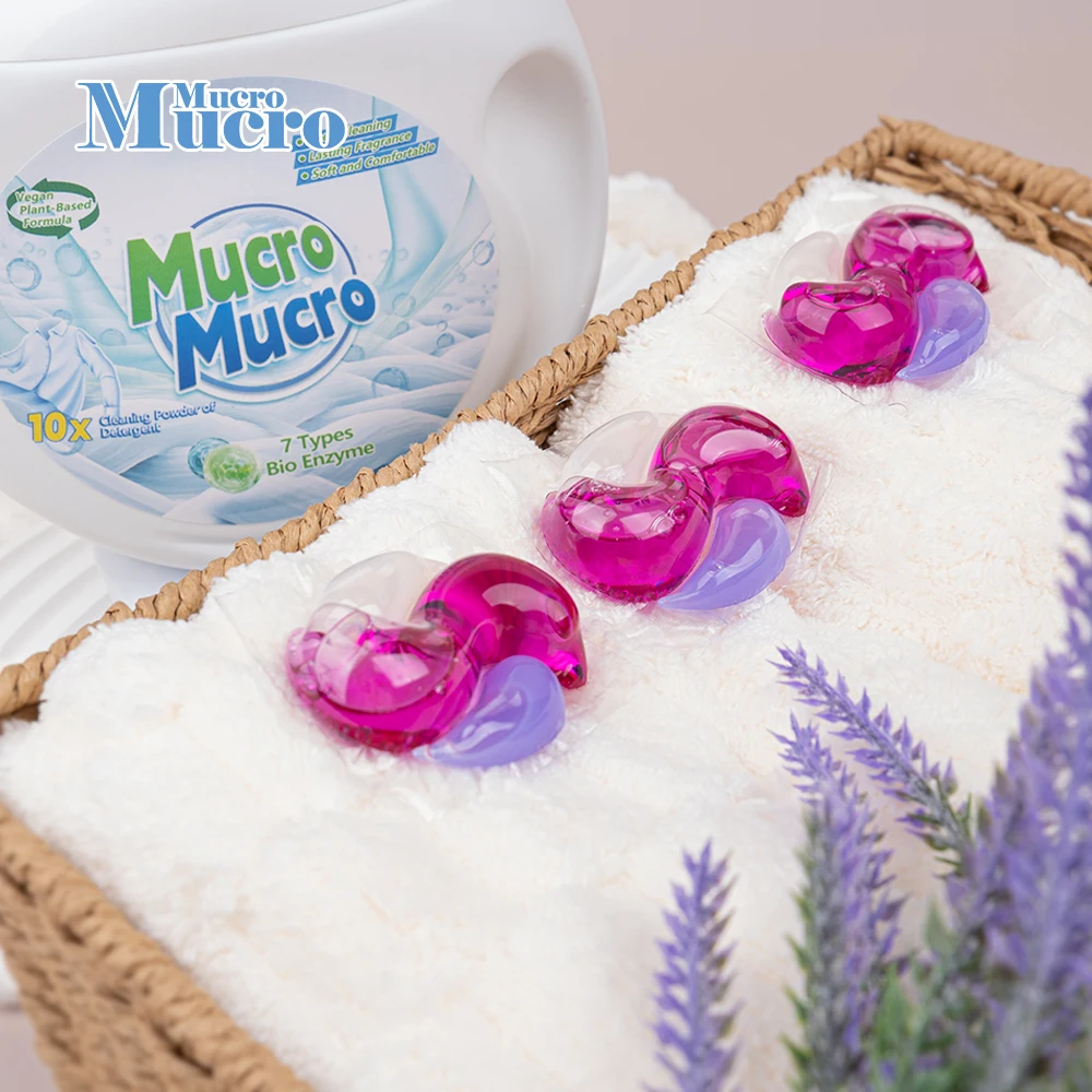 Anhydrous Enzyme 99% Deep Stain Removal Sterilization and Disinfection Laundry Detergent Pods