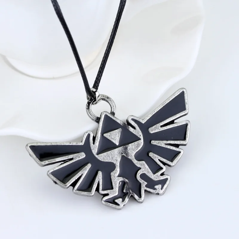 Retro Anime Game The Legend Of Zelda Exaggerated retro oil drop pendant neck chain and clavicle chain Pendant necklace