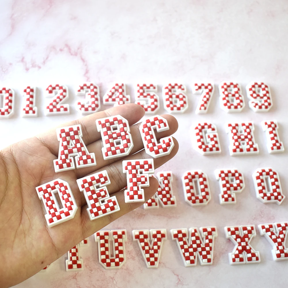 Wholesale A-Z 0-9 Letters Glow In The Night Luminous Cute ABC Letter Clog Shoe Charms For Night Light Charms Shoe Accessories