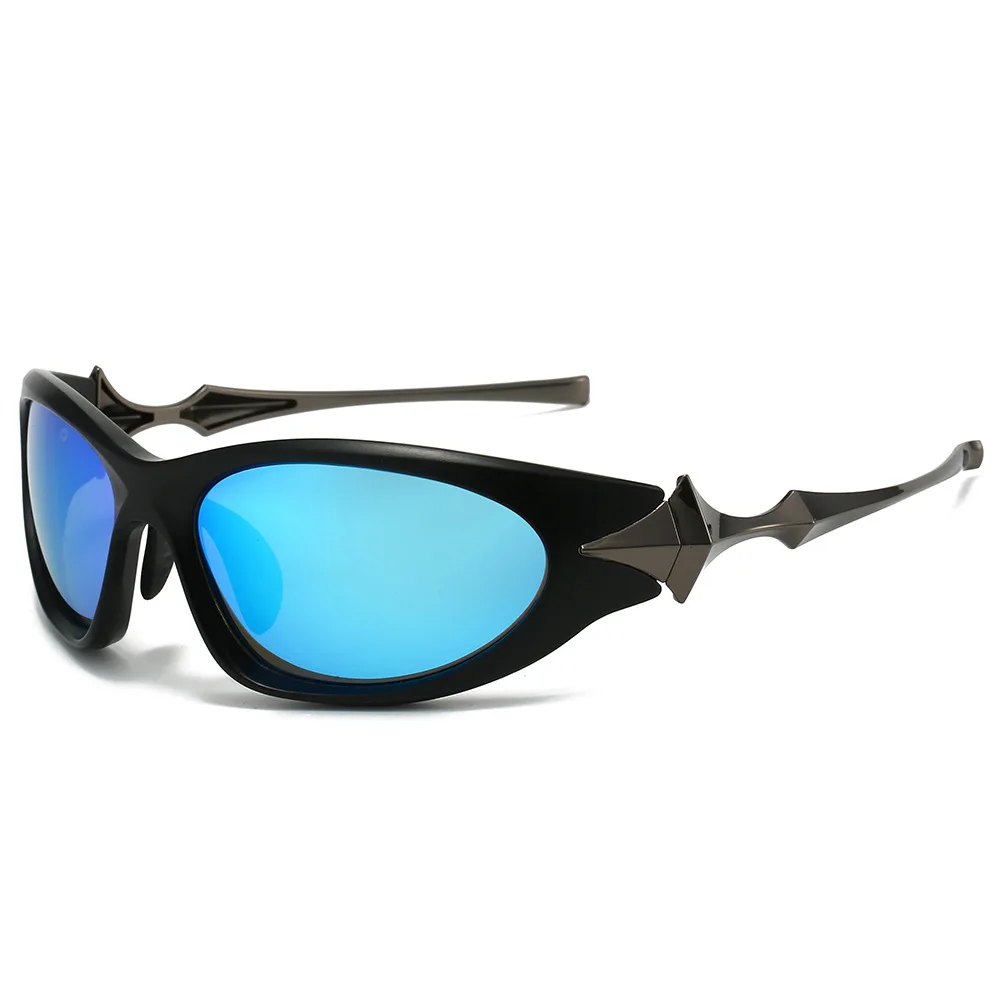 Hot Cyberpunk ins y2k shades uv400 classic high quality metal luxury sunglasses men 2024 fashion lentes de sol custom