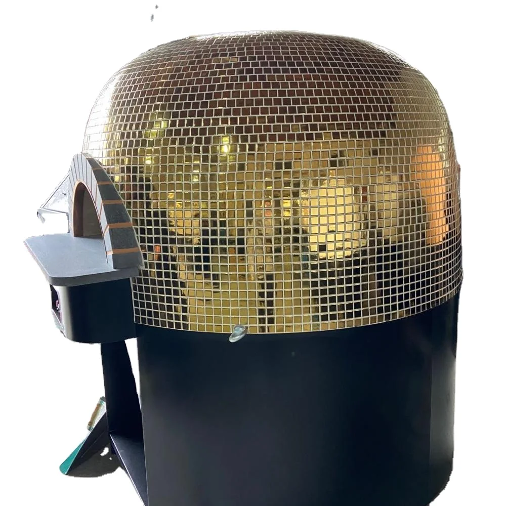 European large 16 inch commercial round black mosaic gas fired lava brick pizza making oven for professional pizzas.