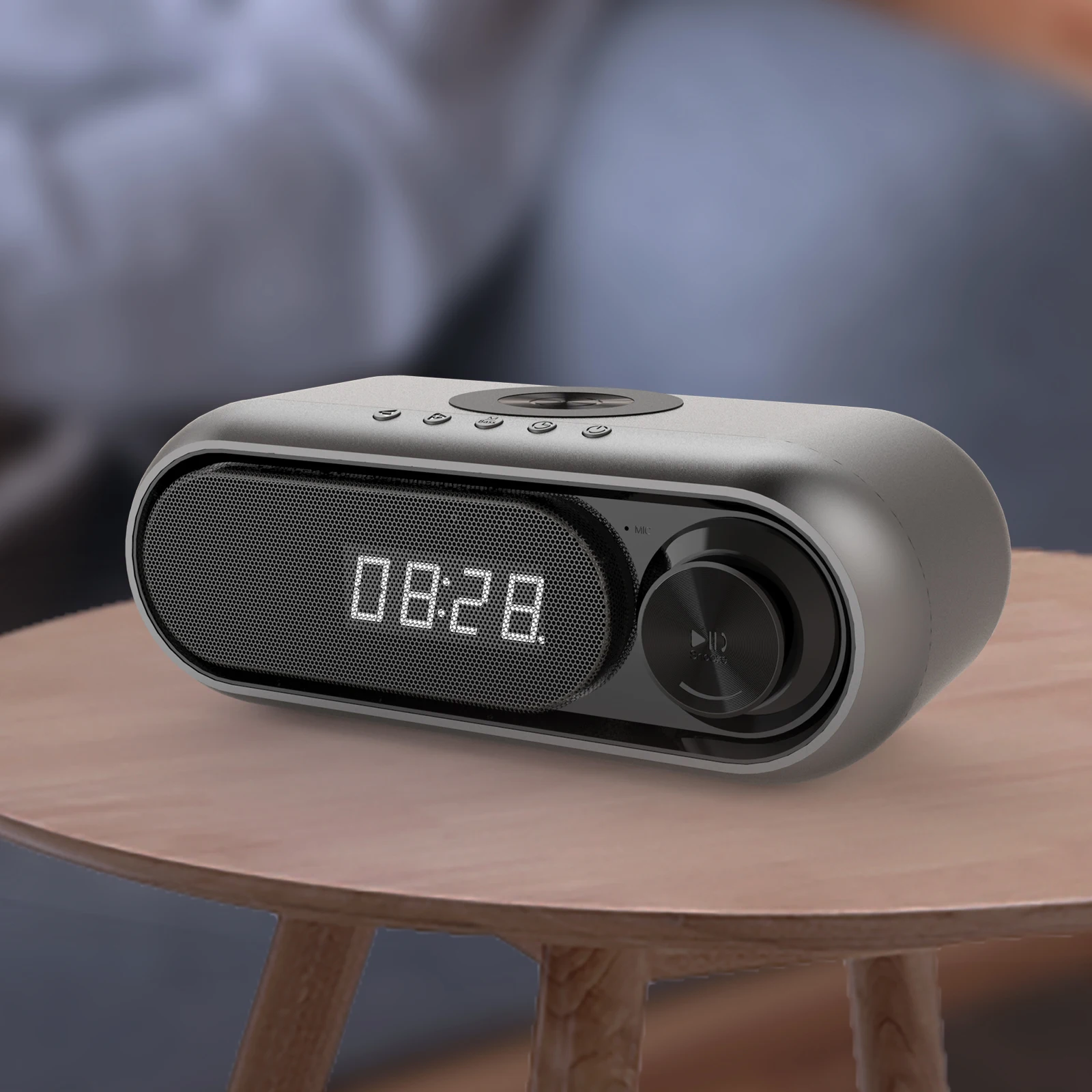 Беспроводной bluetooth-динамик с будильником радио-динамик Многофункциональный беспроводной динамик