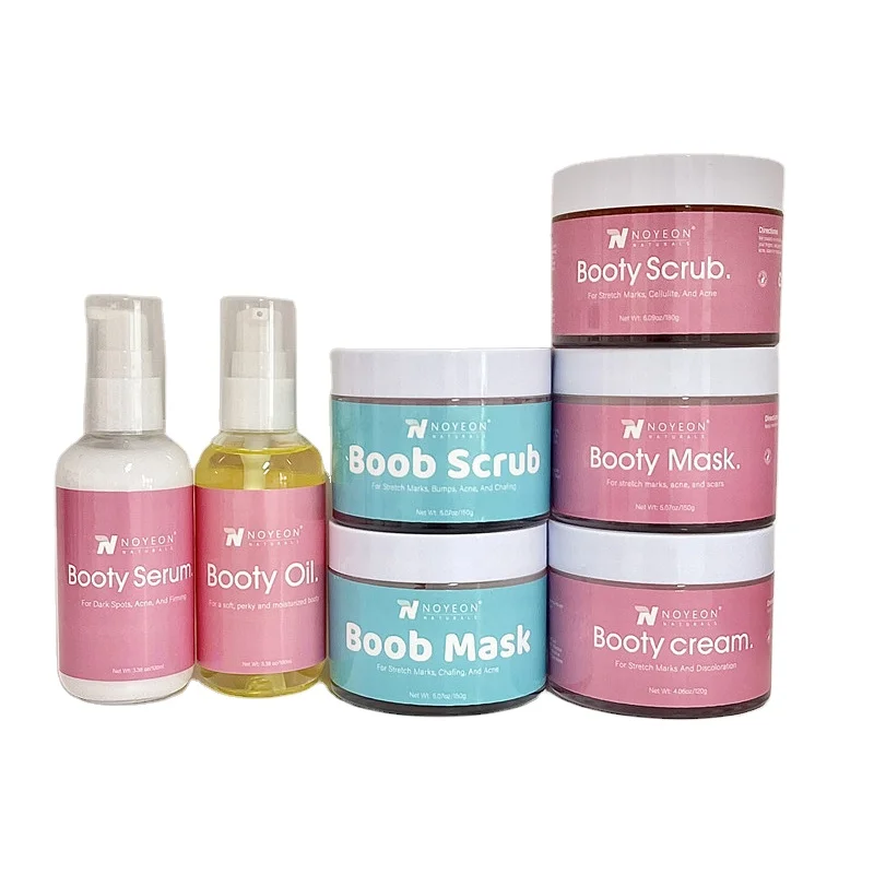 Private Label Aloe Vera Vitamin E Rich Moisturizing Firming Lifting Booty Clay Mask for Buttock Care