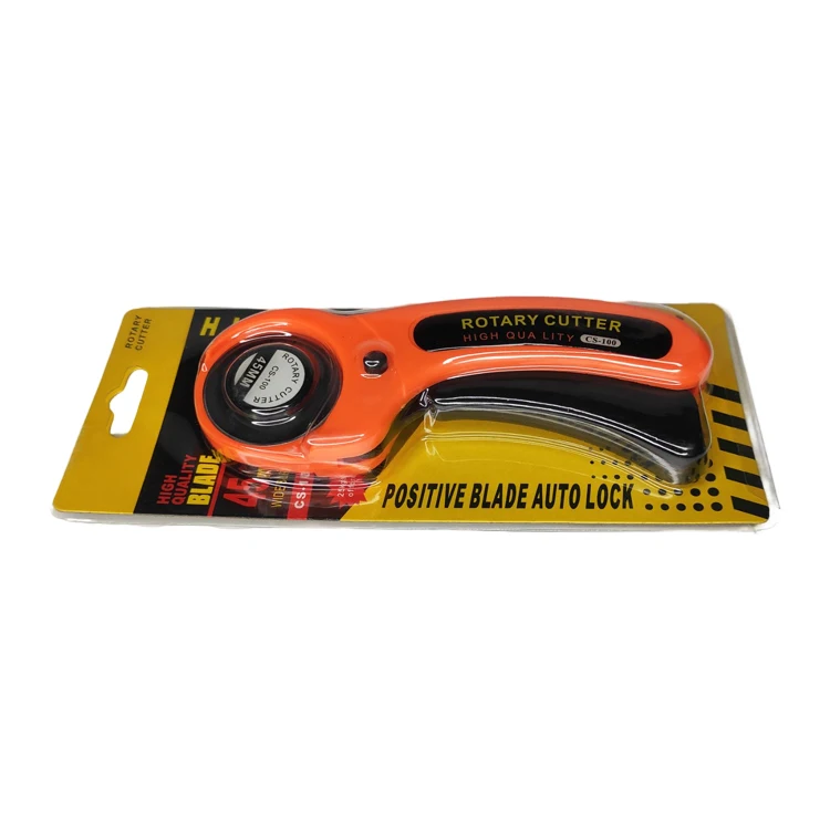 WISDOM Custom Cutting Tailor Scissors Tools Fabric Cut Rotary Cutter 45mm Wide Blade Auto Lock Rotary Cutters
