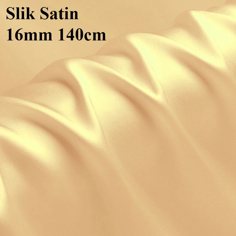Оптовая продажа 100% шелковая ткань 16 мм однотонная окрашенная атласная для длинных шелковых атласных кимоно ночные рубашки
