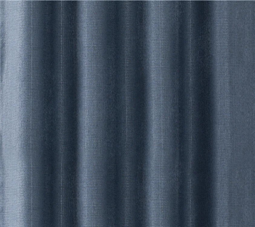 Panels Curtain Wholesale Product High Quality Fabric New 100% Polyester Three Layers with Black Yarn Flat Window 100 Pieces Rope