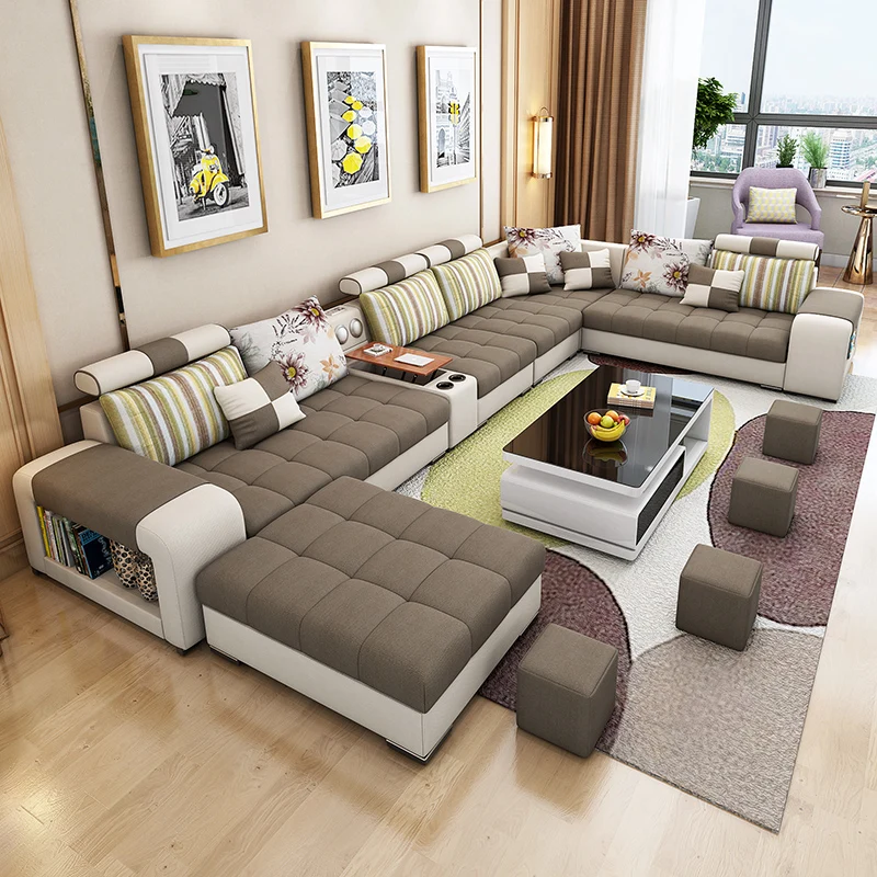  Мебельная фабрика предоставляет в гостинную livingroomsofa гостиная технологии ткань диван 7 seaterfabric
