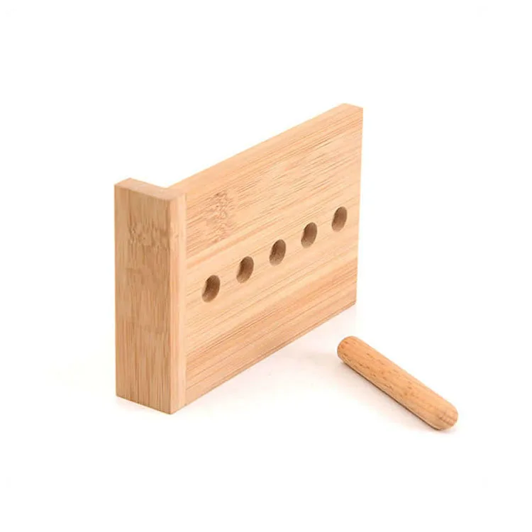 Custom Adjustable Bamboo Phone Holder Cell Phone Stand Tablet Rack PC Show Shelf For Wholesale