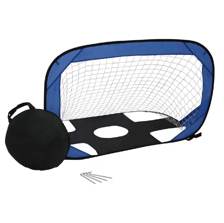 2 In 1 Pop Up Kids Soccer Goal Foldable Portable Football Net-Indoor -Outdoor Sports And Shooting Practice For Backyard Play