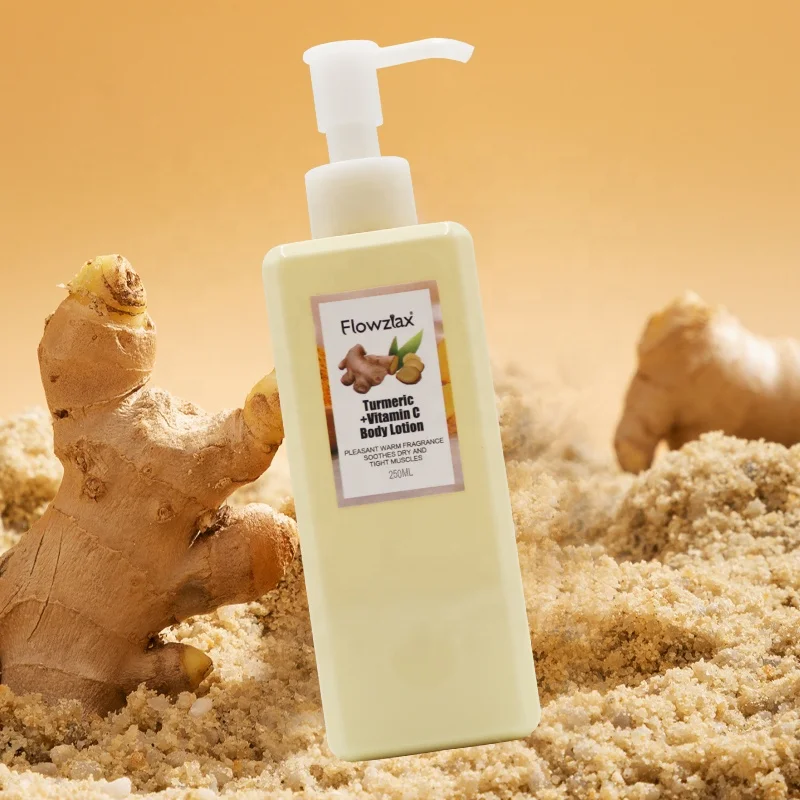 OEM Custom Turmeric Body Lotion Whitening Moisturizing Body Lotion Dry lubricates skin