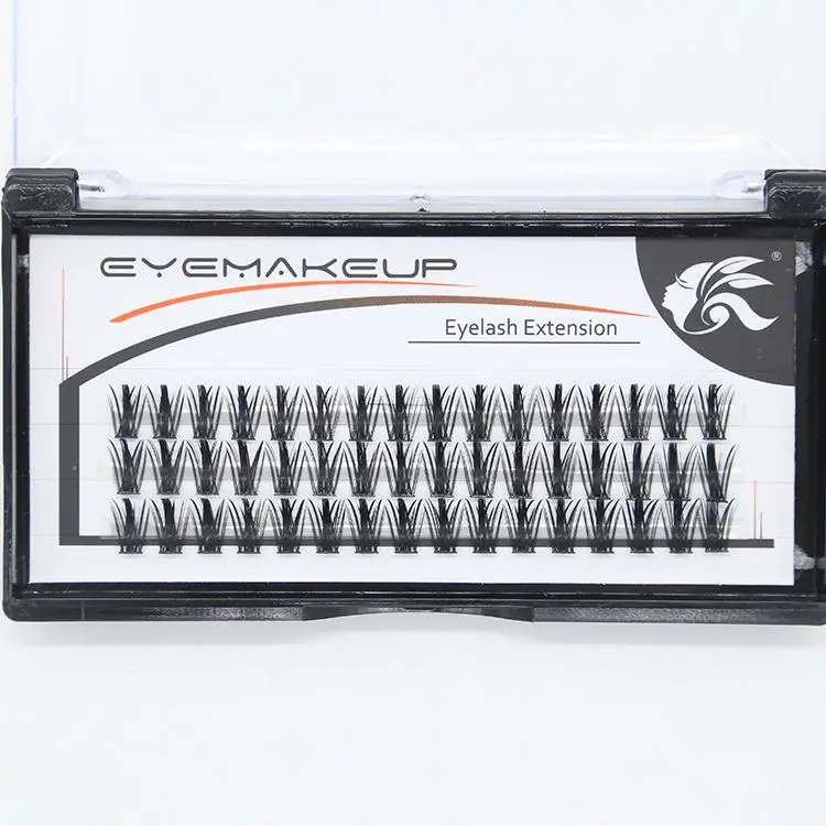 Free Samples Diy Pre Cut Lashes Segmented Eyelash Cluster Eye Lash Extensions Kit With Eyelash Bond And Seal At Home