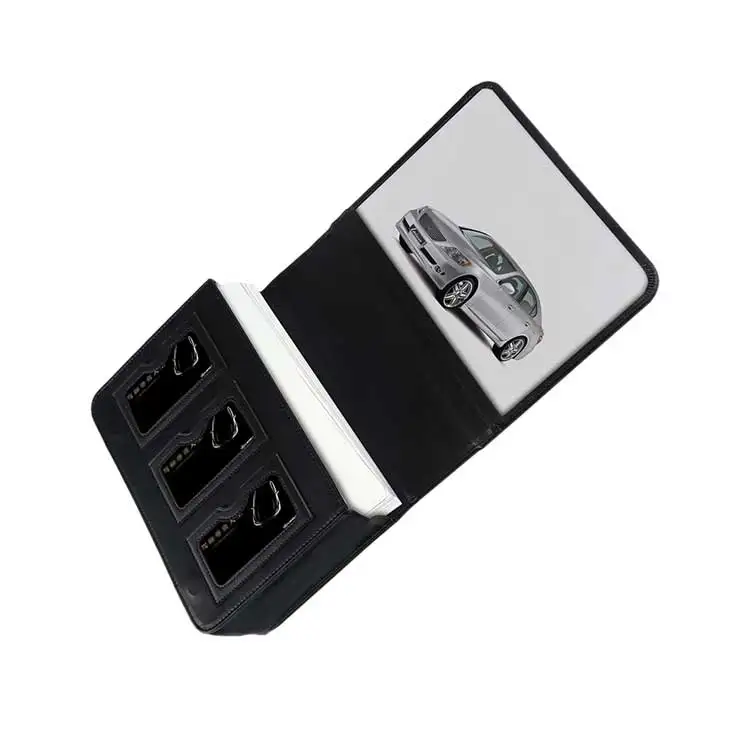 Новый дизайн держатель для документов страхования автомобиля из ПВХ папка инструкций ручной на молнии Пользовательский логотип