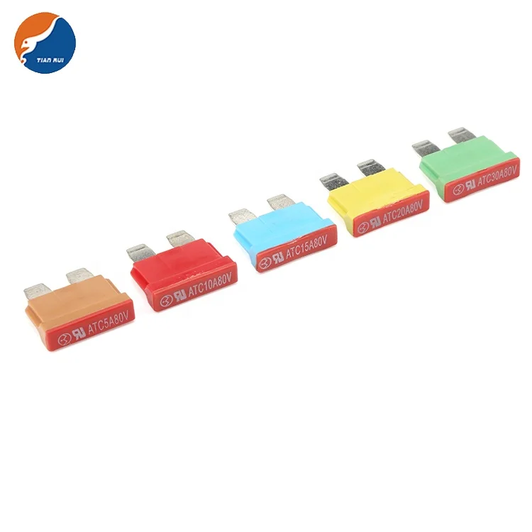 32V 58V 80V DC 3A 4A 5A 7.5A 10A 15A 20A 25A 30A  High Voltage Standard Blade Auto Fuse Automobile Car Fuse