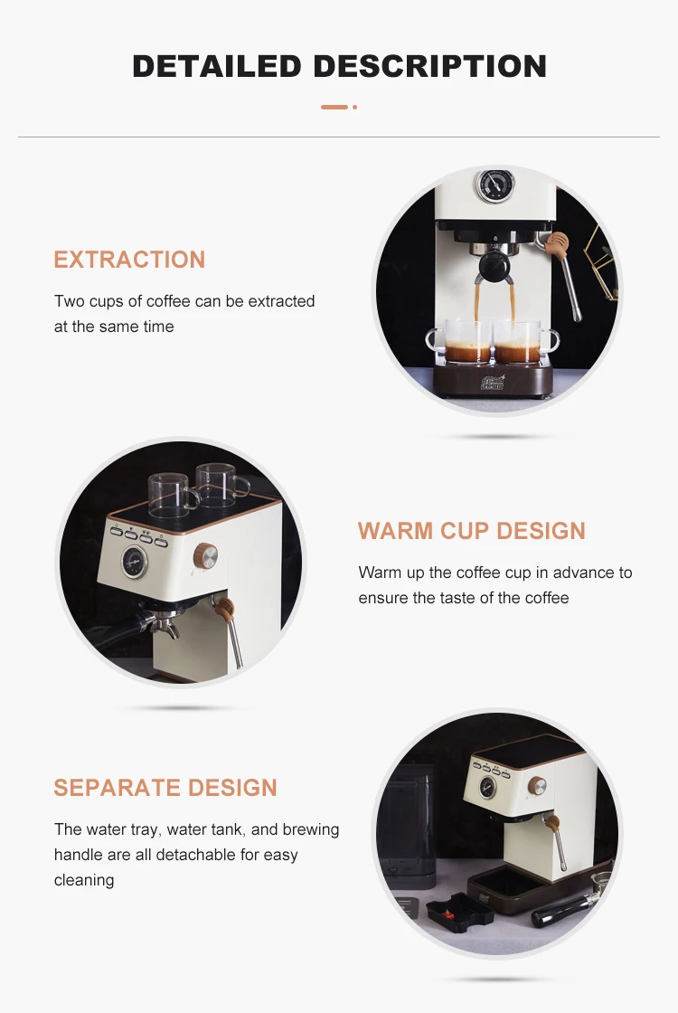 Classic Italian Coffee Machine Espresso Coffee 2 In 1 Espresso And Drip Capsule Fully Automatic Cafetera Espresso Maker