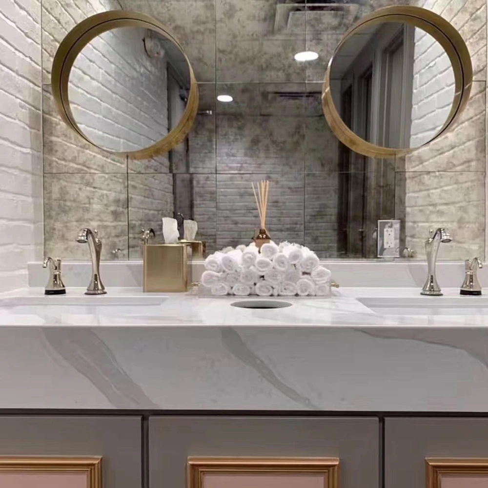 High Quality Antique Hand Mirror Glass Antique Wall Mirror 3mm 4mm 5mm Custom art glass mirrors  art  Museum hotel decor