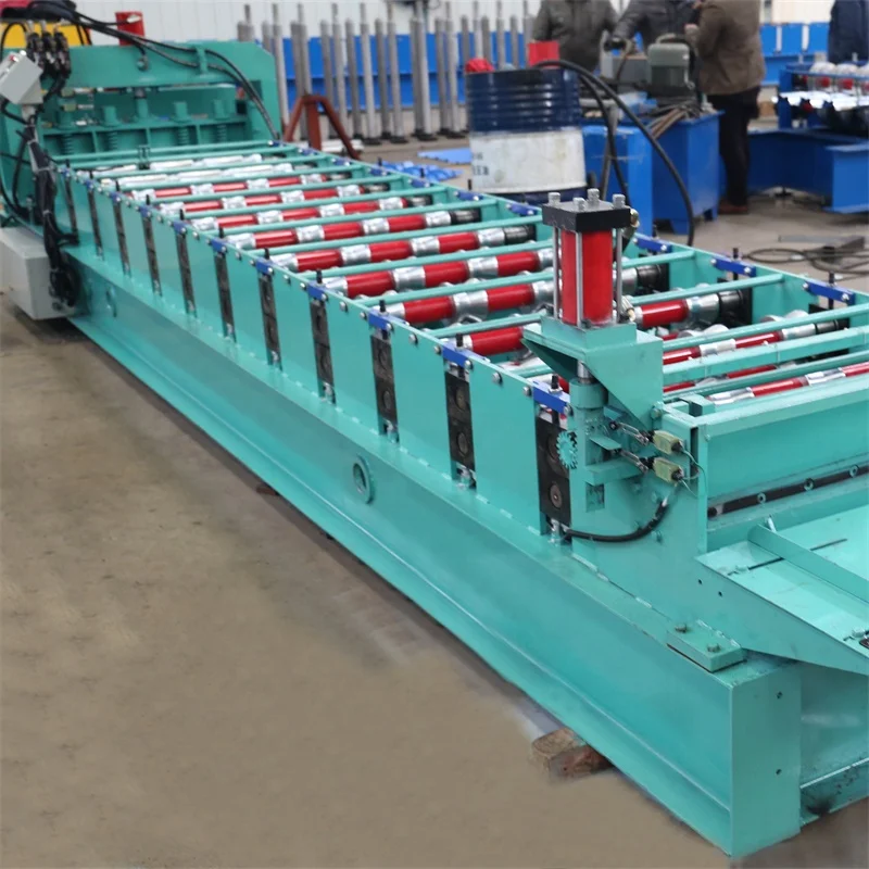 Full Automatic Galvanized Steel Structure Floor Deck Roll Forming Machine Colored Steel Glazed Tile Roll Forming Machine