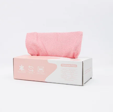 Strong Absorption Microfiber Cleaning Cloth Rags in A Box 20 x 20CM Reusable Wipes for Cleaning  Edgeless Small Terry Towels