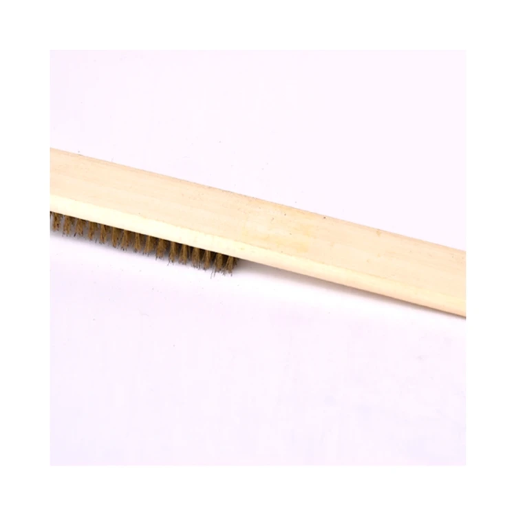 Professional Wood Handle Square Wire Brush
