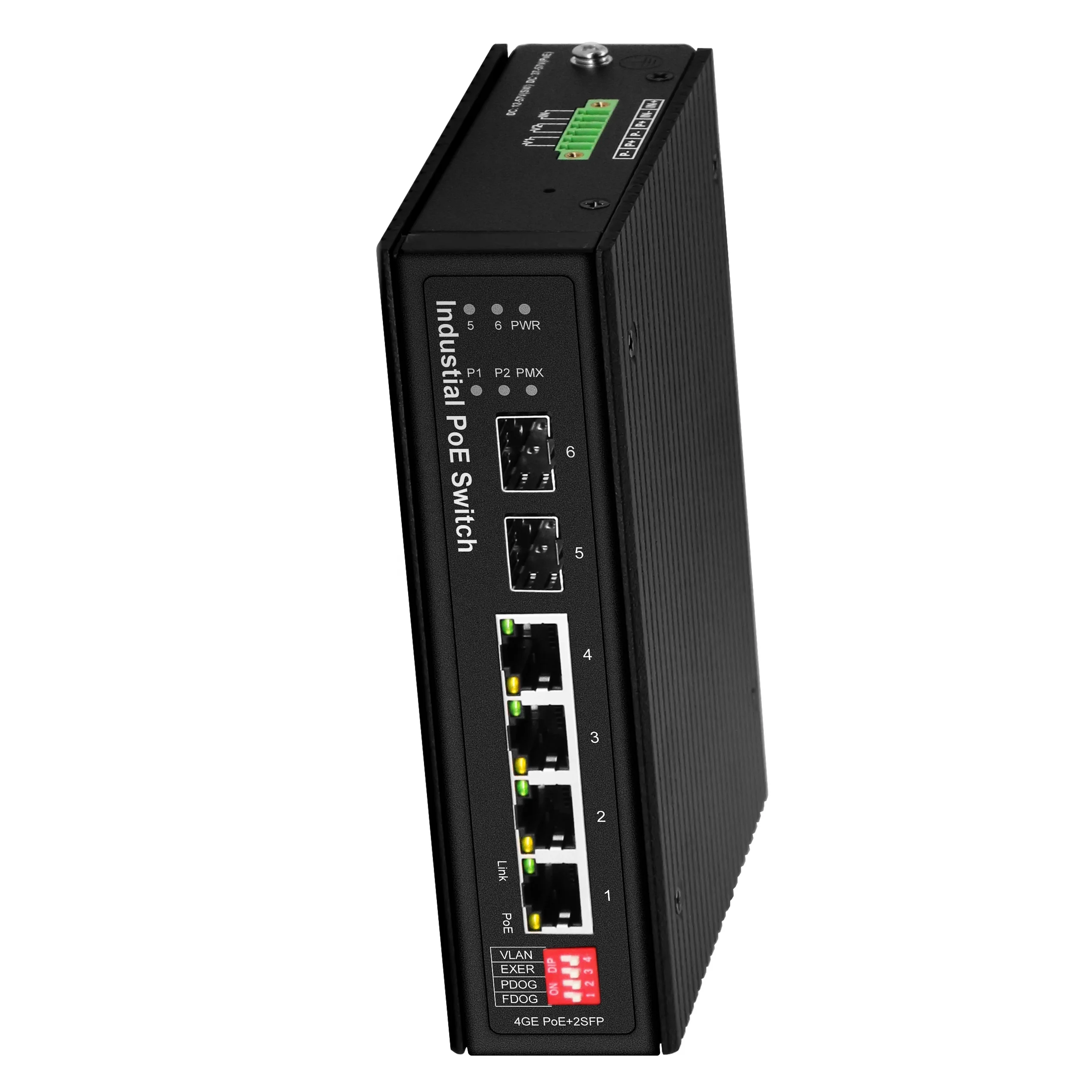 10/100/1000Mbps industrial PoE switch 4port Ethernet switch Support VLAN 250M for IP camera wireless AP